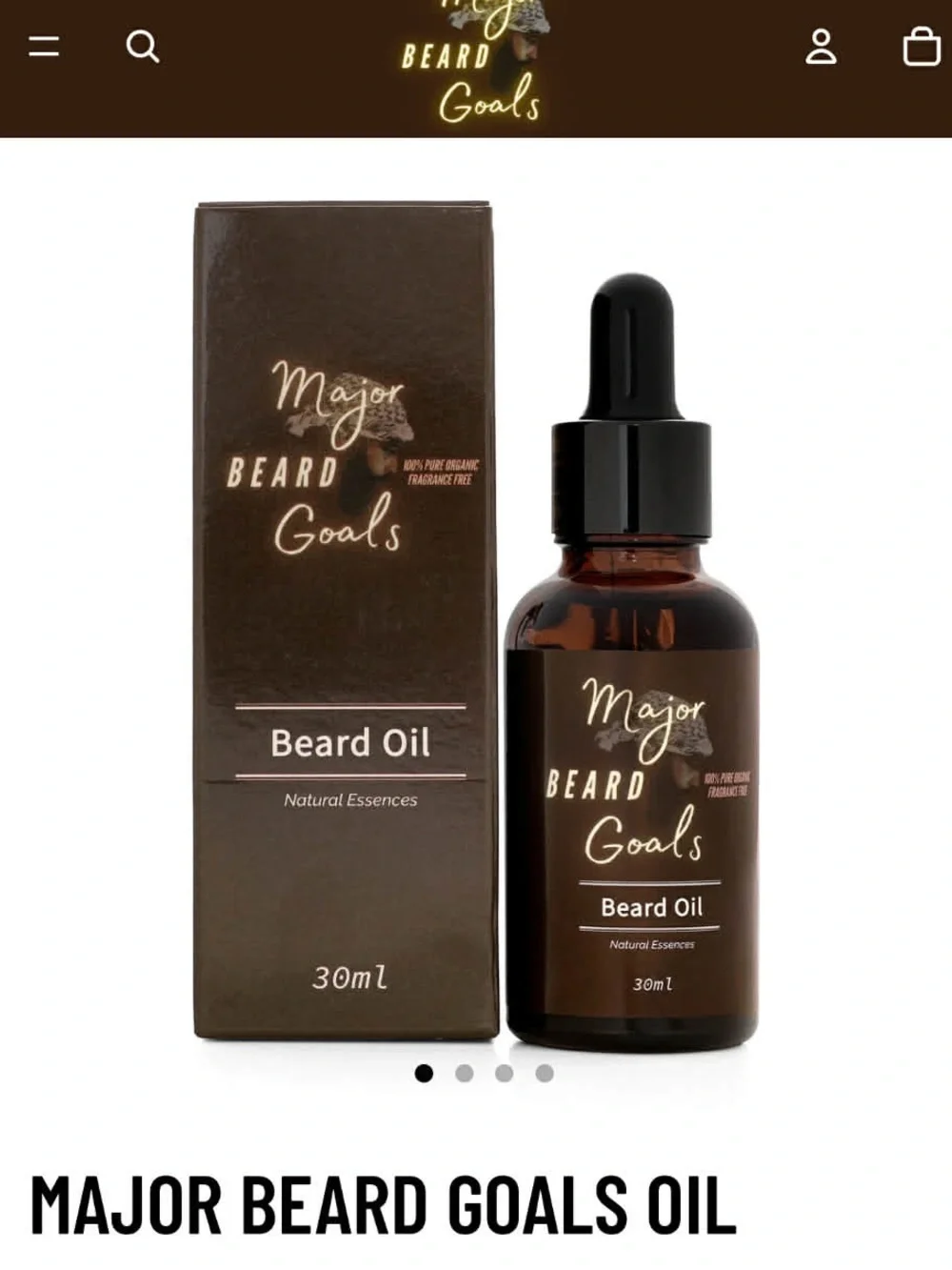 Beard Goals Beard Oil — Brown
